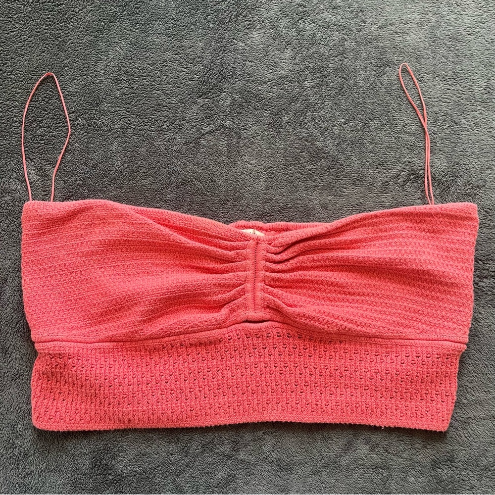 American Eagle Coral Knit Top